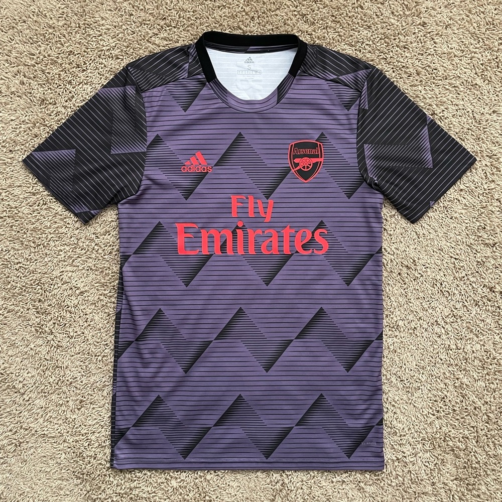 Adidas Authentic Arsenal 2020-2021 Pre-Match Training Warmup Soccer Jersey Sz S